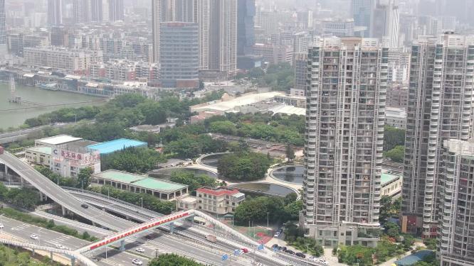 福建泉州城市交通航拍