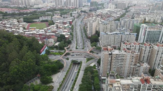 福建泉州城市交通航拍