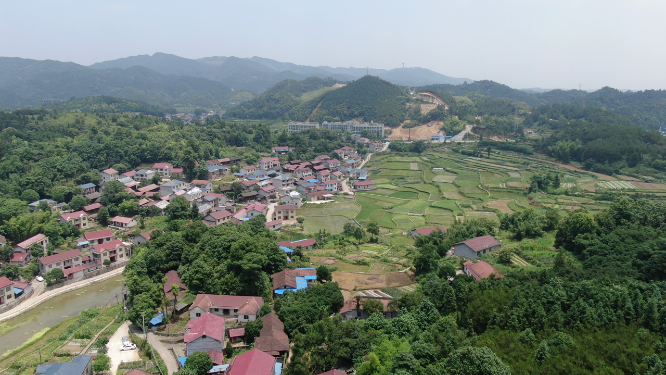 美丽乡村田园农业种植航拍