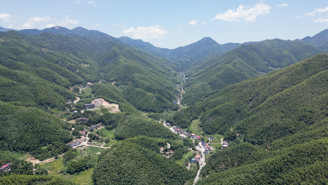 航拍南岳衡山5A景区竹林