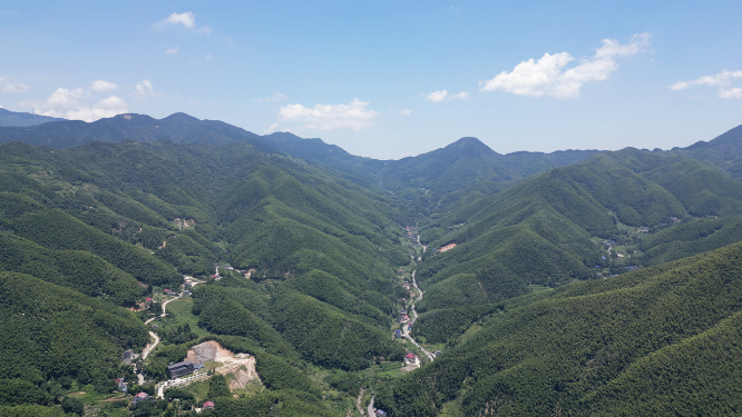 航拍南岳衡山5A景区竹林