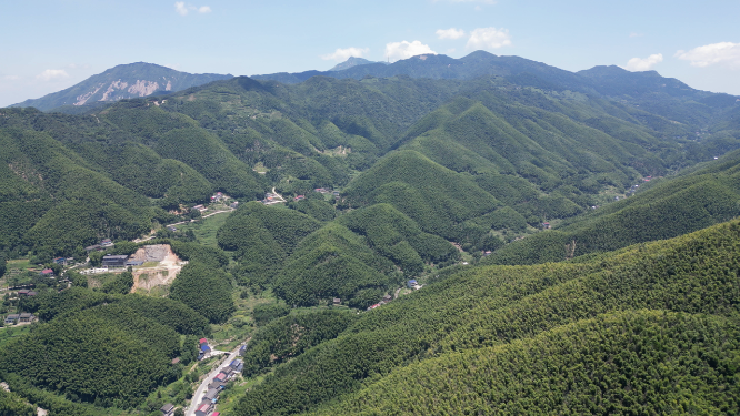 航拍南岳衡山5A景区竹林