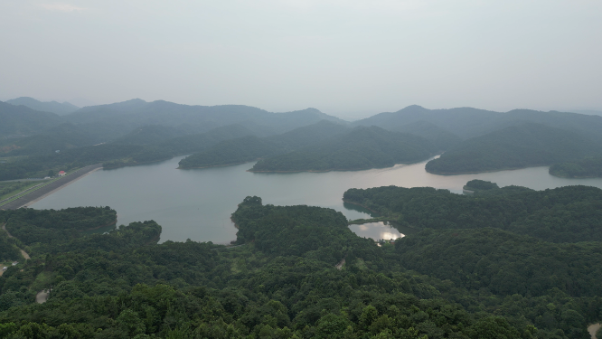 航拍江西九江庐山东林大佛5A景区
