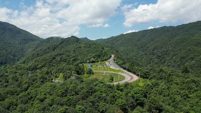 航拍江西井冈山5A景区 