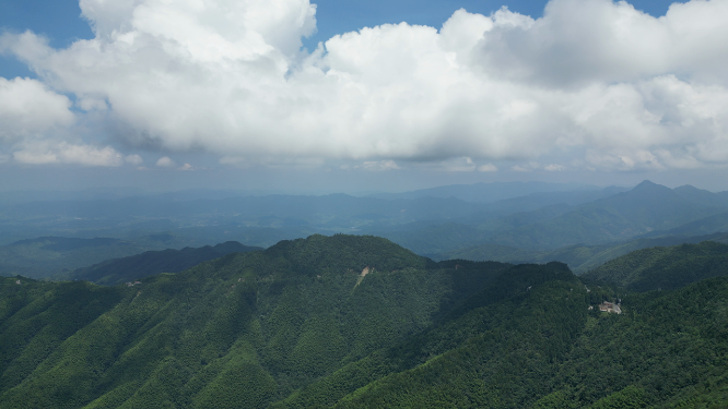 航拍江西井冈山5A景区 