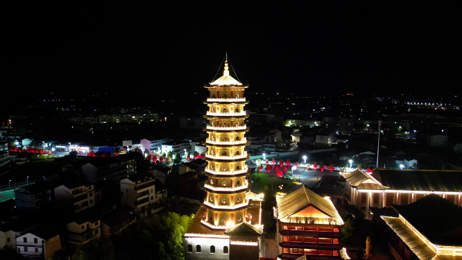航拍江西抚州文昌里历史文化街区