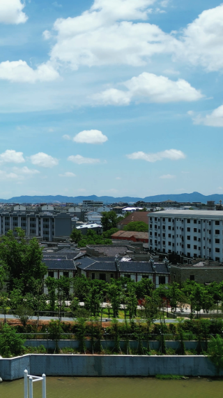 航拍江西抚州文昌里历史文化街区4A景区竖屏