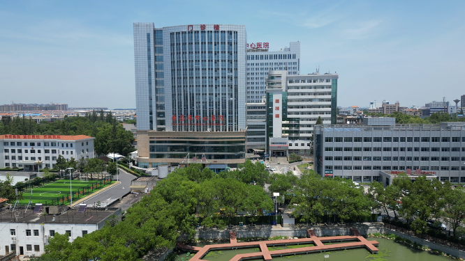 航拍湖北孝感中心医院