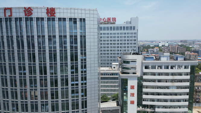 航拍湖北孝感中心医院