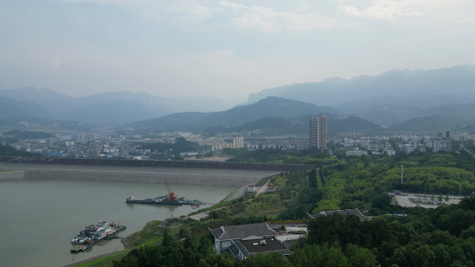航拍湖北宜昌秭归县