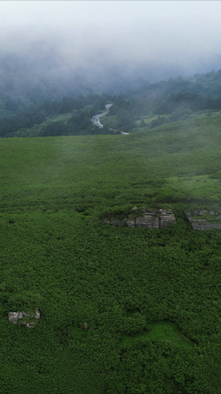航拍湖北神农架5A景区