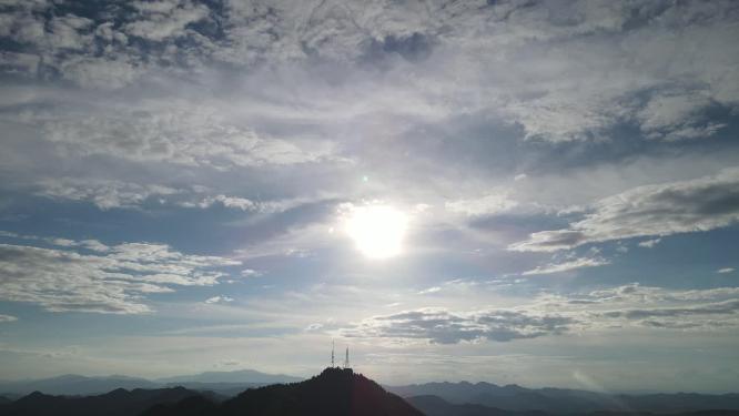 航拍湖南怀化中坡山国家森林公园
