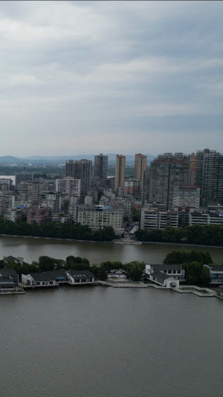 航拍黄石城市建设