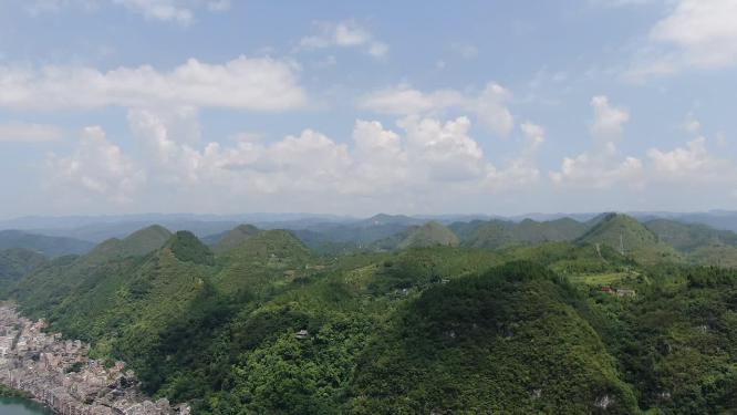 贵州山川哈斯特地貌航拍