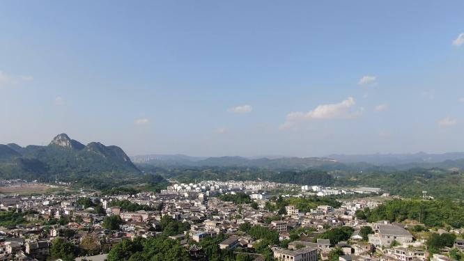 贵州青岩古镇5A景区航拍
