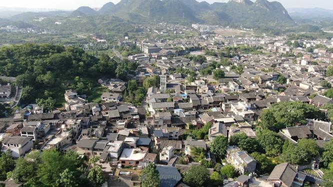 贵州青岩古镇5A景区航拍