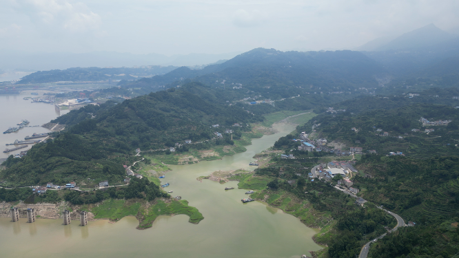 雄伟壮观长江三峡风光航拍