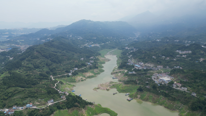 雄伟壮观长江三峡风光航拍