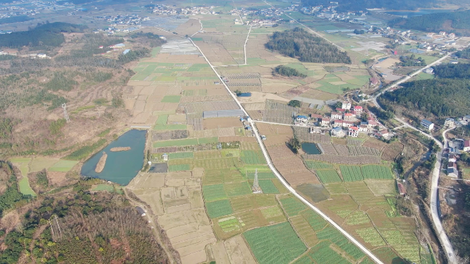 大气春耕农田农业种植航拍