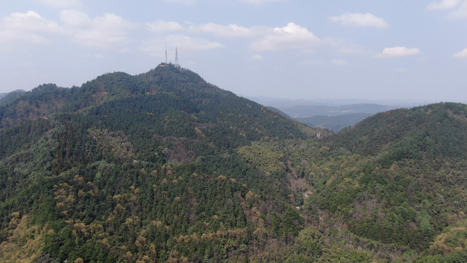 4K航拍湖南中坡山国家森林公园
