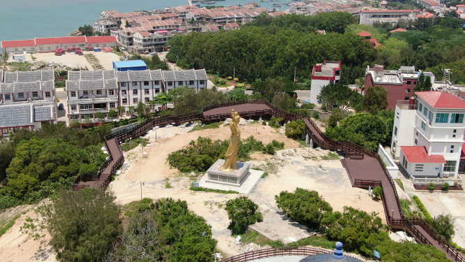4K航拍福建湄洲岛5A景区天妃故里 