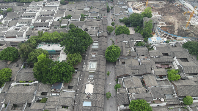 4K航拍福建福州三坊七巷5A旅游景点历史文化古建筑