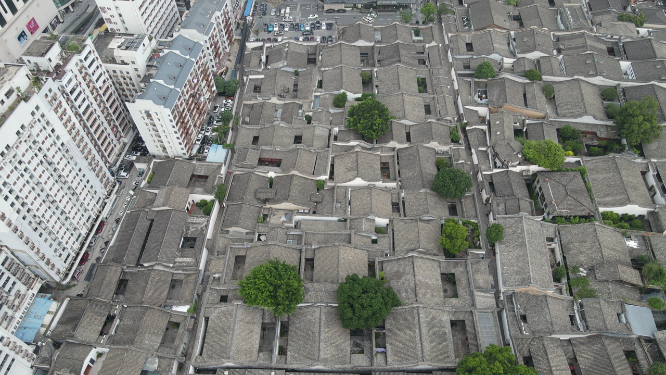4K航拍福建福州三坊七巷5A旅游景点历史文化古建筑
