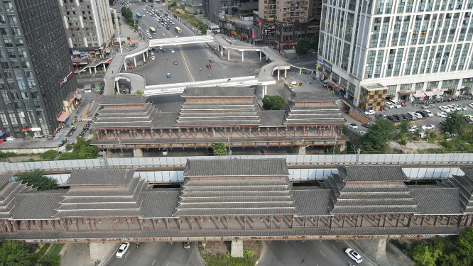 4K航拍贵州侗族少数民族风雨桥历史文化古建筑