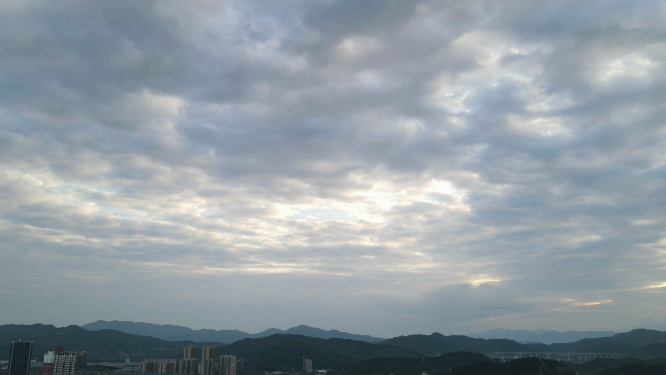 云层涌动移动延时航拍