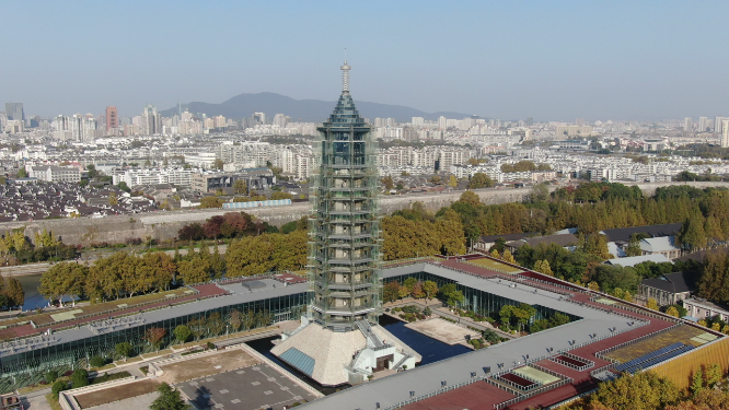 江苏南京大报恩寺航拍