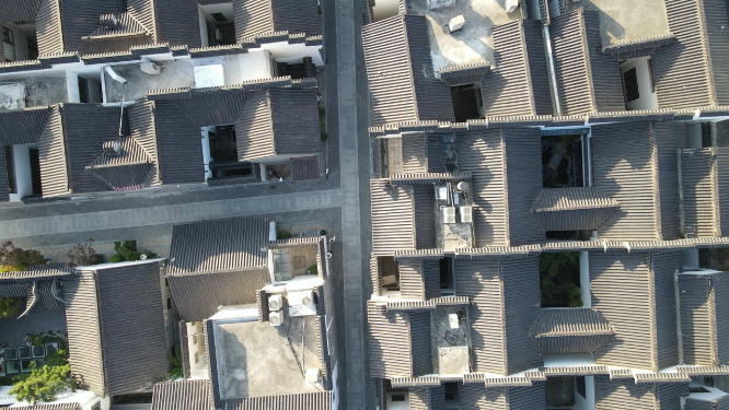 南京老门东历史文化古建筑航拍
