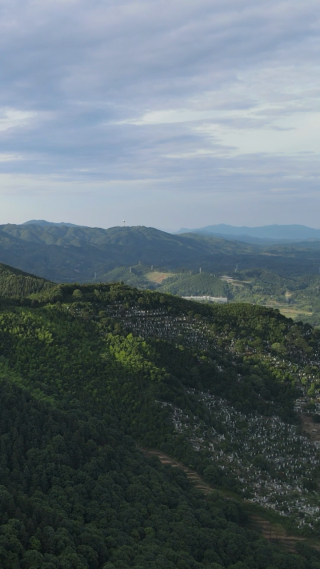 南方丘陵山川森林竖屏航拍