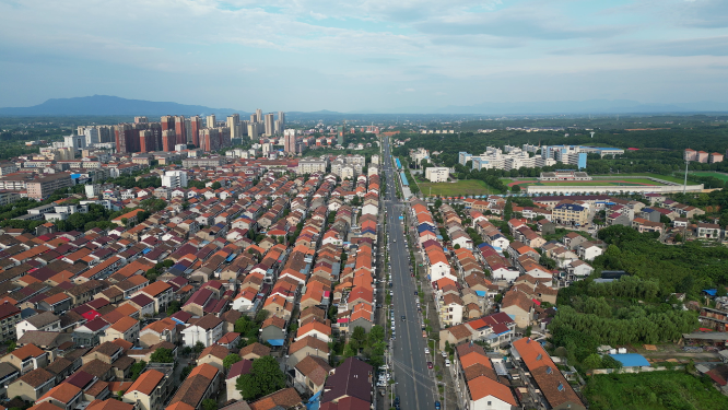 城市安置住宅小区航拍