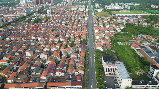 城市安置住宅小区航拍