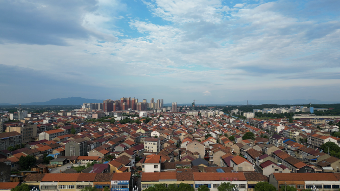 城市安置住宅小区航拍