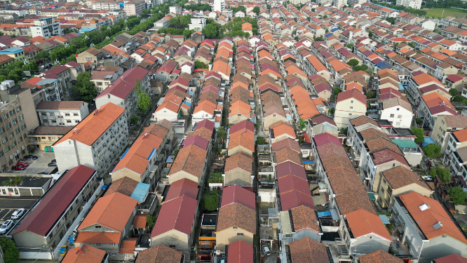 城市安置住宅小区航拍