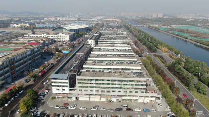 城市航拍徐州物流中心
