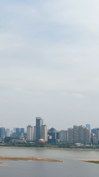 城市航拍江西南昌城市风光