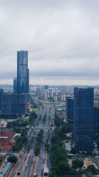 城市航拍济南五象新区CBD