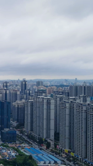 城市航拍济南五象新区CBD