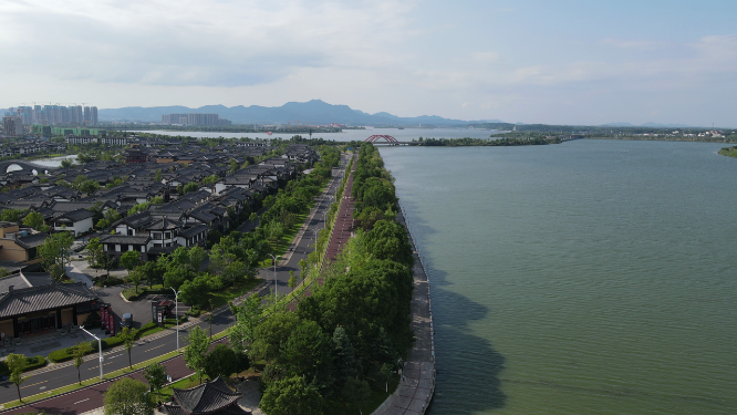城市航拍湖南常德司马古镇航拍