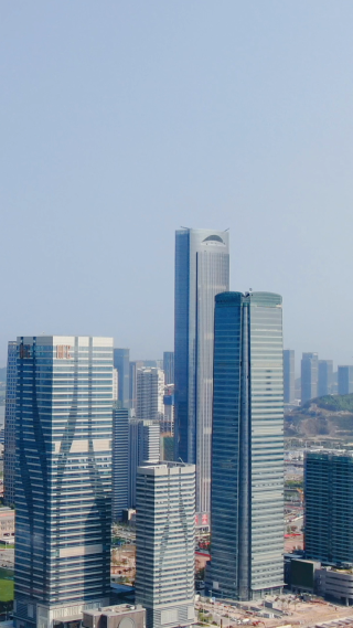城市航拍珠海横琴金融中心