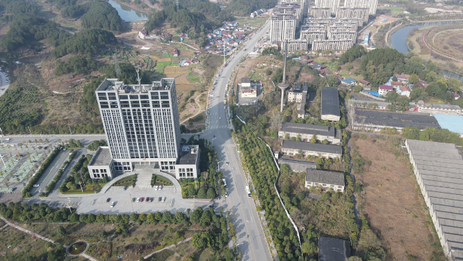 大气湖南怀化公安大楼航拍