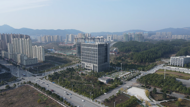 大气震撼湖南怀化云计算中心航拍