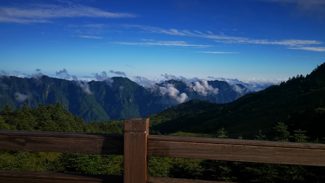 大自然清晨云海自然风光湖北神农架