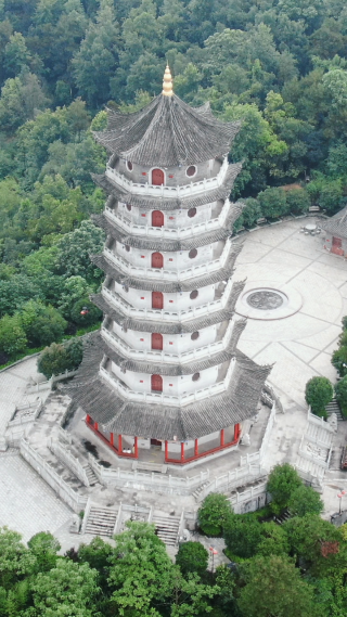 湖南娄底双峰县文塔航拍