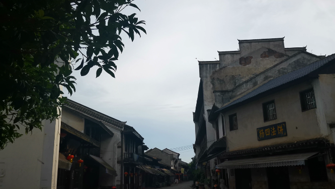 实拍古色古香古建筑房屋