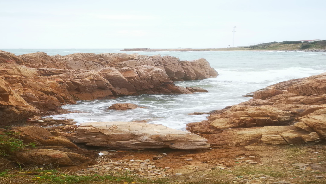 实拍波涛汹涌大海海浪浪花