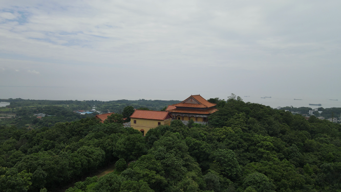 湖南岳阳圣安寺 航拍