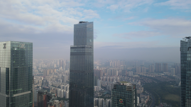 广西南宁东盟商务区航拍